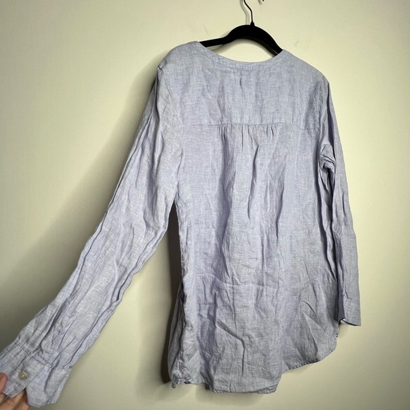 Sigrid Olsen Soft Gray Blouse - Picture 6 of 6